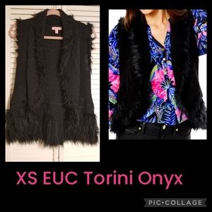 SOLD! Lilly Pulitzer sz XS Torini Vest Onyx